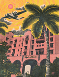 China Clipper Over the Royal Hawaiian
